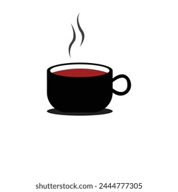 Simple glass and cup illustration design