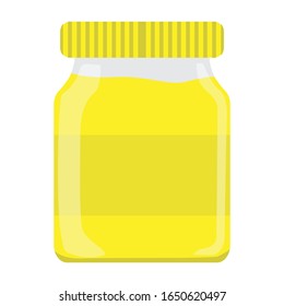 Simple Glass Design with Pineapple Jam in Yellow