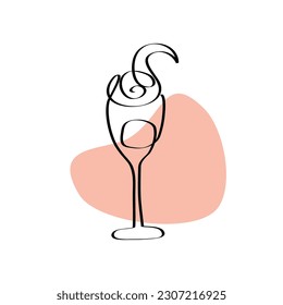 Dibujo manual simple de línea vectorial vectorial