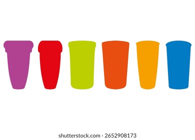 Conjunto de diseño de ilustración de vidrio simple