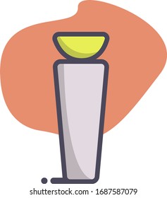 Simple glass with lemon flat icon design illustration, can be used for many purpose.