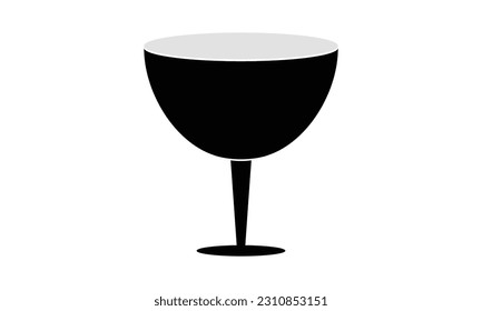 Simple Glass of wine icon design vector template