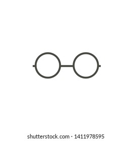 Simple glasses isolated on white background EPS Vector
