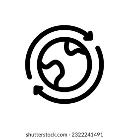 Icono de globo simple. El icono puede utilizarse para sitios web, plantillas de impresión, plantillas de presentación, ilustraciones, etc
