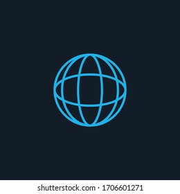 logotipo vectorial de arte de la línea simple