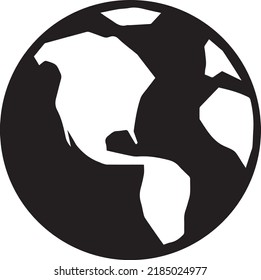 simple globe logo icon earth 