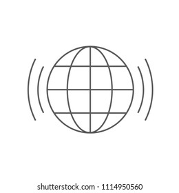 Simple Globe Network Icon
