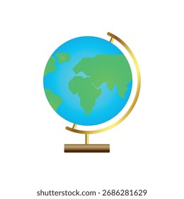 Simple globe on stand vector