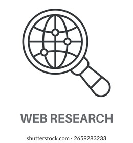 Simple Globe search Design Icon, Simple Style Design Inspiration For Any Logos Interface And Purpose
