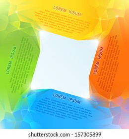 simple glossy infographic template