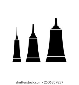 simple glue design in black and white
