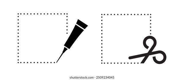simple glue design in black and white