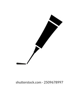 simple glue design in black and white