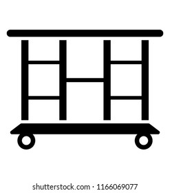 
A simple glyph icon design of chairside table
