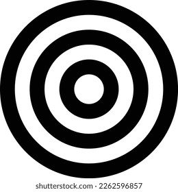 Simple goal icon , target business sign. Vector Illustration