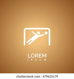 simple goalkeeper icon