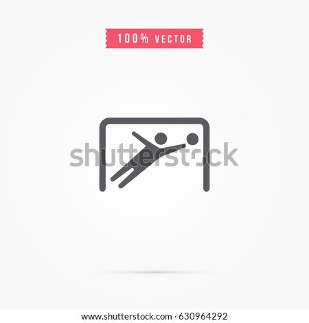 simple goalkeeper icon