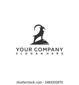 Simple goat logo design concept