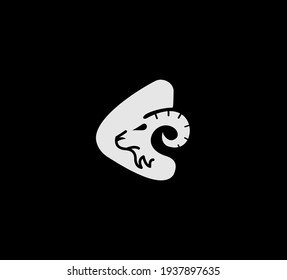 Simple Goat logo illustration design Suitable for Creative Industries, Multimedia, Entertainment,  Shops and related businesses.