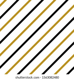 Simple gold black white strip line seamless pattern abstract background. Christmas season, birthday holiday gift paper wrap. Repeat ornament for fabric print, wallpaper decor. Flat vector illustration