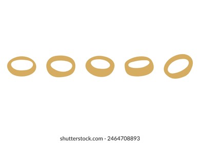 Simple gold bracelet design set