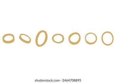 Simple gold bracelet design set