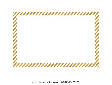 Simple gold line frame, single piece