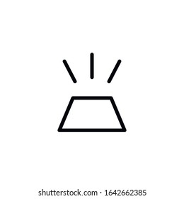 Simple gold line icon. Stroke pictogram. Vector illustration isolated on a white background. Premium quality symbol. Vector sign for mobile app and web sites.