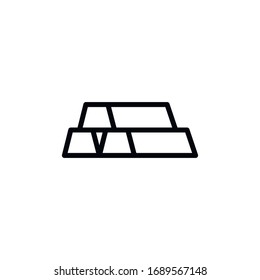 Simple gold line icon. Stroke pictogram. Vector illustration isolated on a white background. Premium quality symbol. Vector sign for mobile app and web sites.