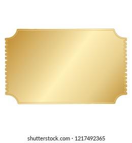A Simple Gold Vector Hand Drawn Border