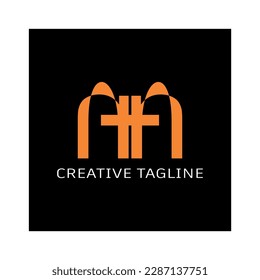 simple golden ATA text vector, free design, modern logo.