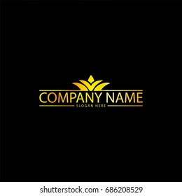 Simple Golden Business Logo