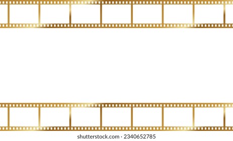 simple golden film frame background