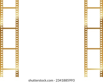 simple golden film frame background