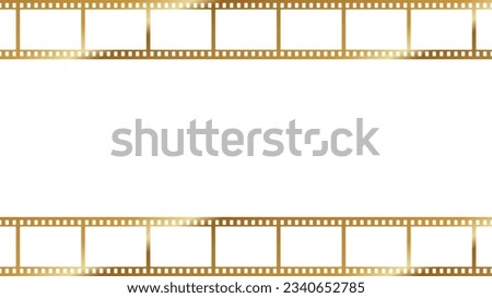 simple golden film frame background