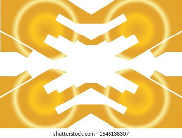 Simple Golden Hand Shaped Background