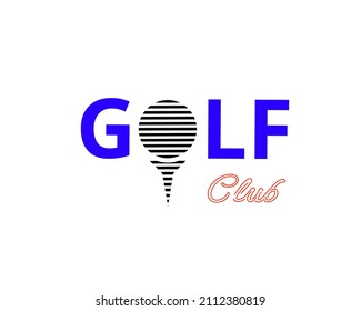 simple golf club logo vector