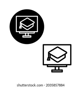 simple and good education icon logo symbol illustration