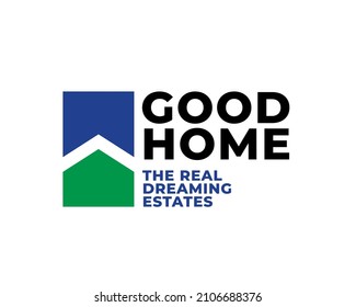 Ilustración de vectores con el logotipo del logotipo de Good Home