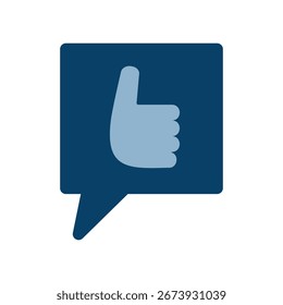Ilustración simple del icono del Vector de la buena señal.