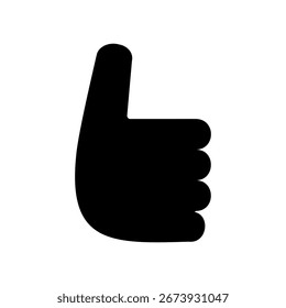 Ilustración simple del icono del Vector de la buena señal.