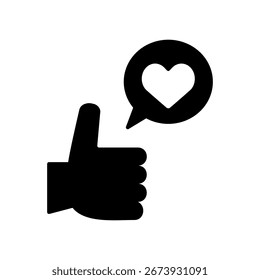 Ilustración simple del icono del Vector de la buena señal.