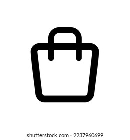 Simple goodie bag icon vector illustration.