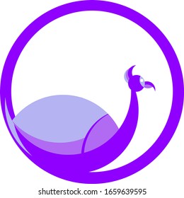 simple goose logo with 4 colors