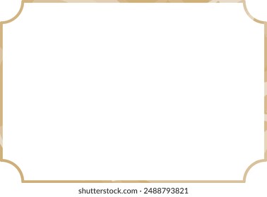 simple and gorgeous gold frame