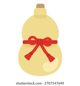 Simple gourd sake illustration material