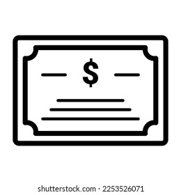 Simple government bond icon. Investment bond. Vector.