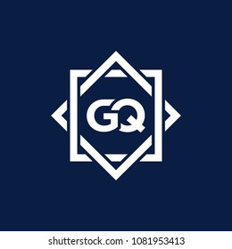 Simple GQ initial Logo design template vector illustration
