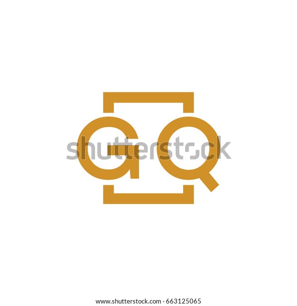 Simple Gq Initial Logo Designs Template Stock Vector (Royalty Free ...