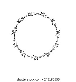 Simple and graceful floral monogram design template, Elegant and drawn logo design for your business, vector illustration